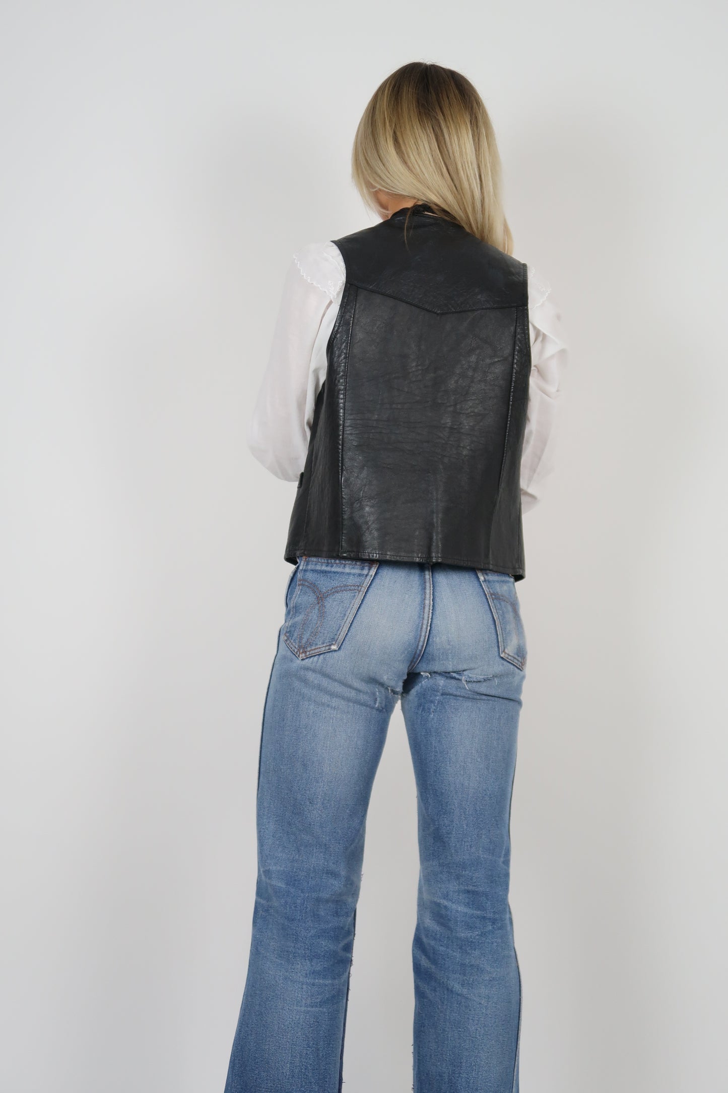 1970s Leather vest