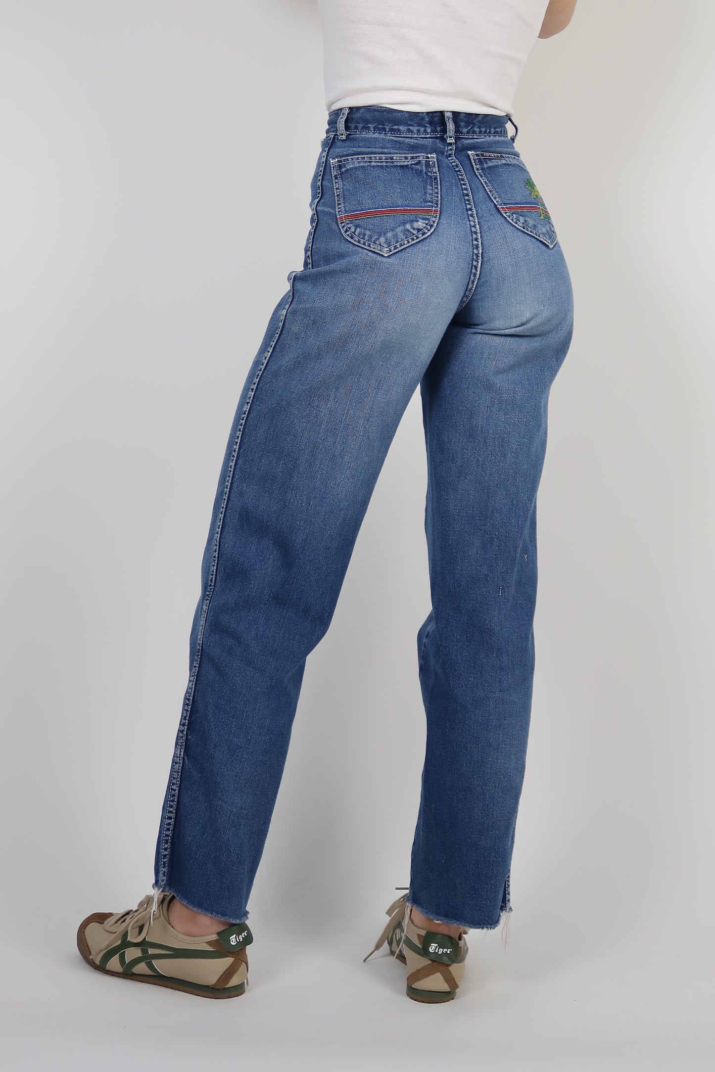 Late 1970s palm tree jeans