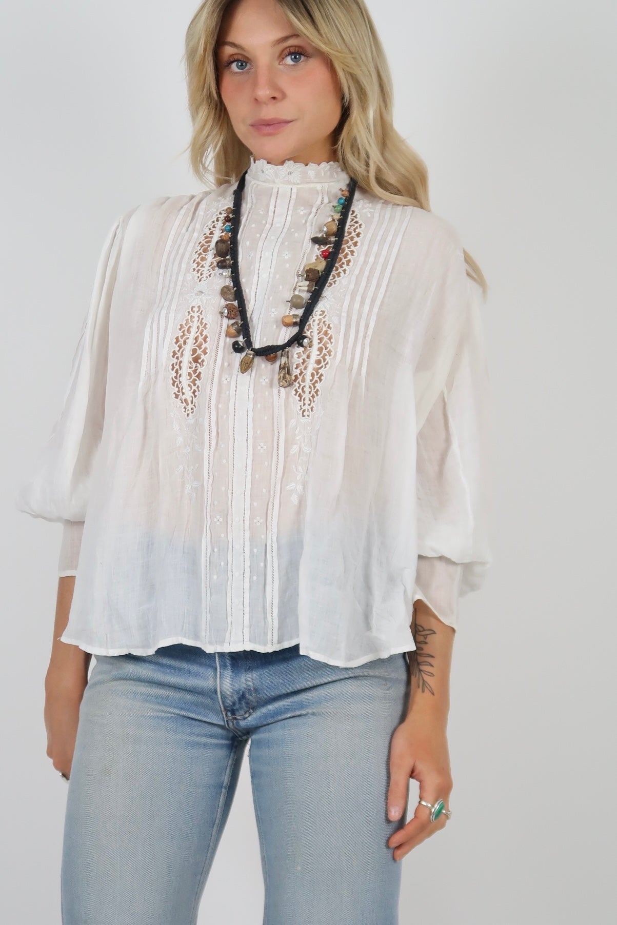 Antique cutout blouse