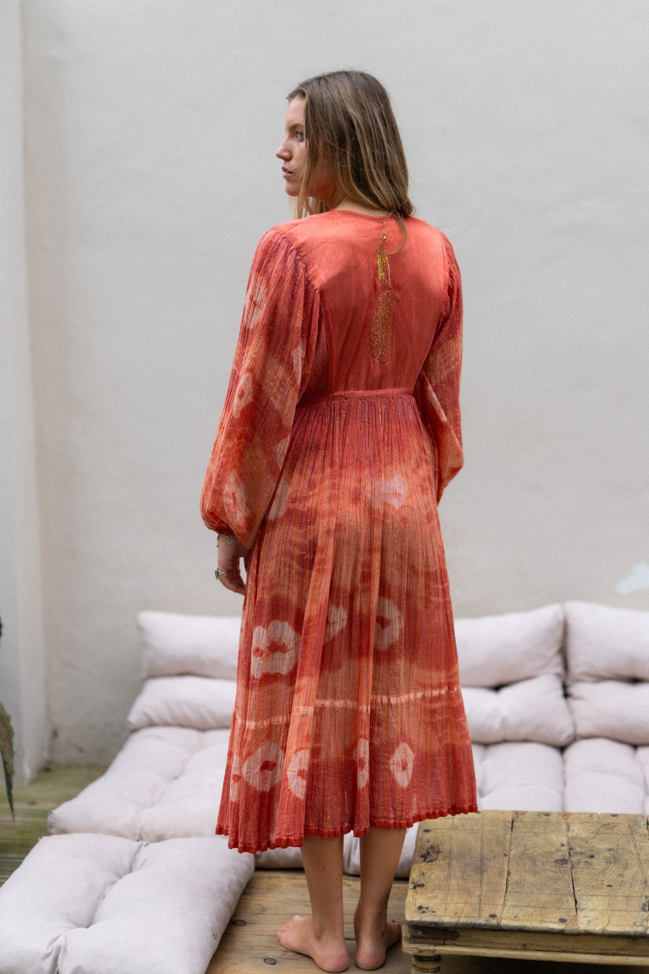 INDIAN LUREX PEACOCK DRESS