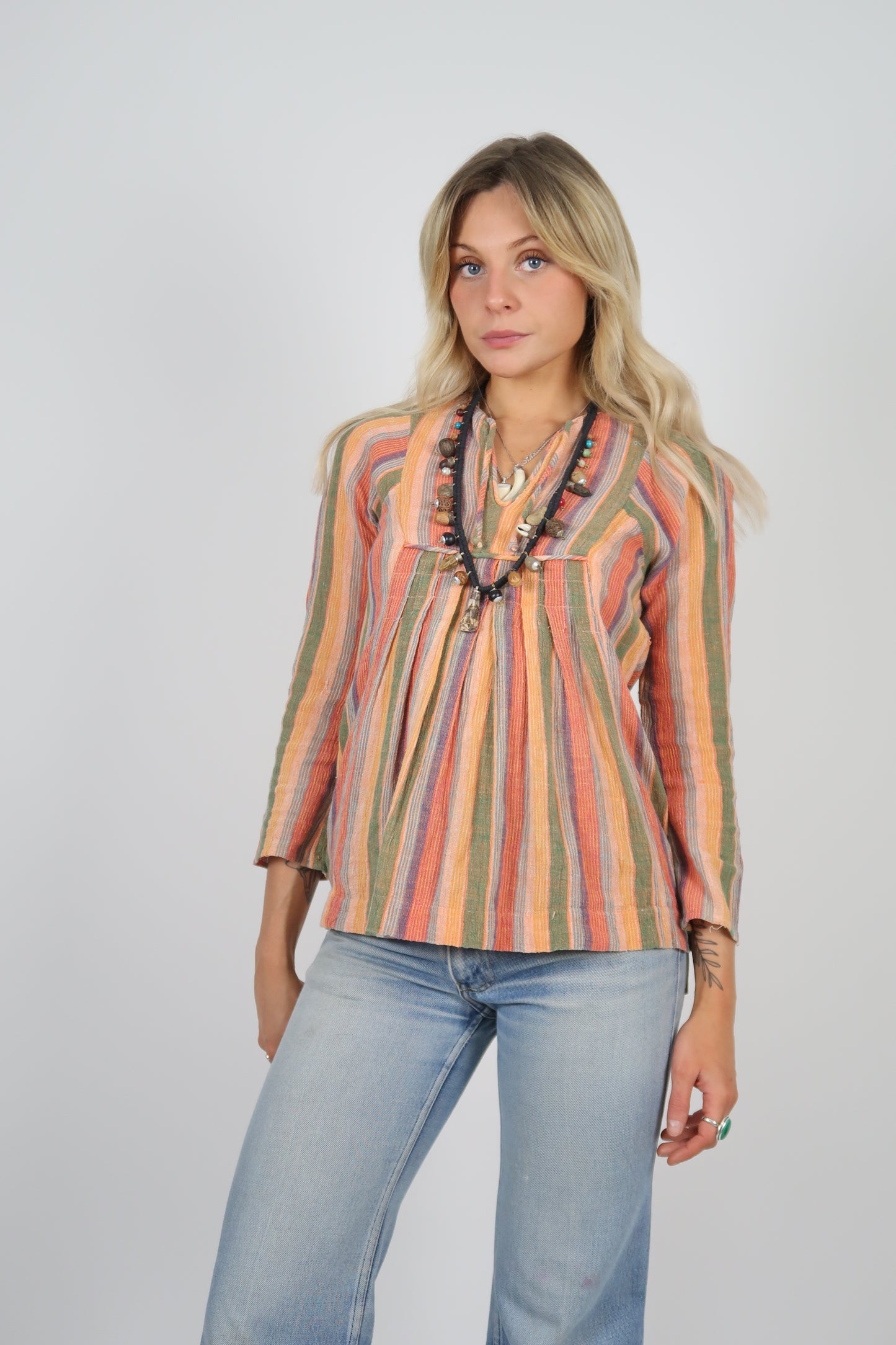 1970s cheesecloth top