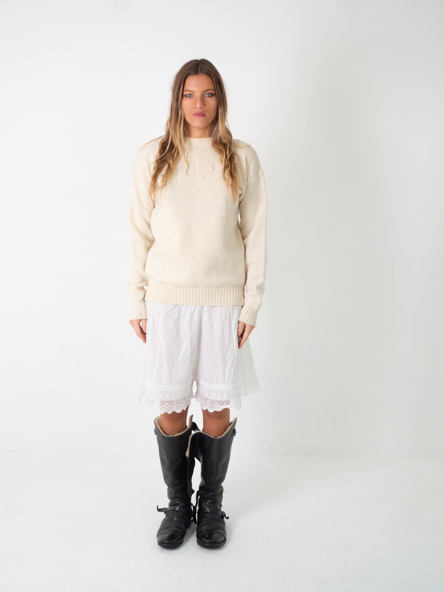 1960s WOOL ANCHOR KNIT