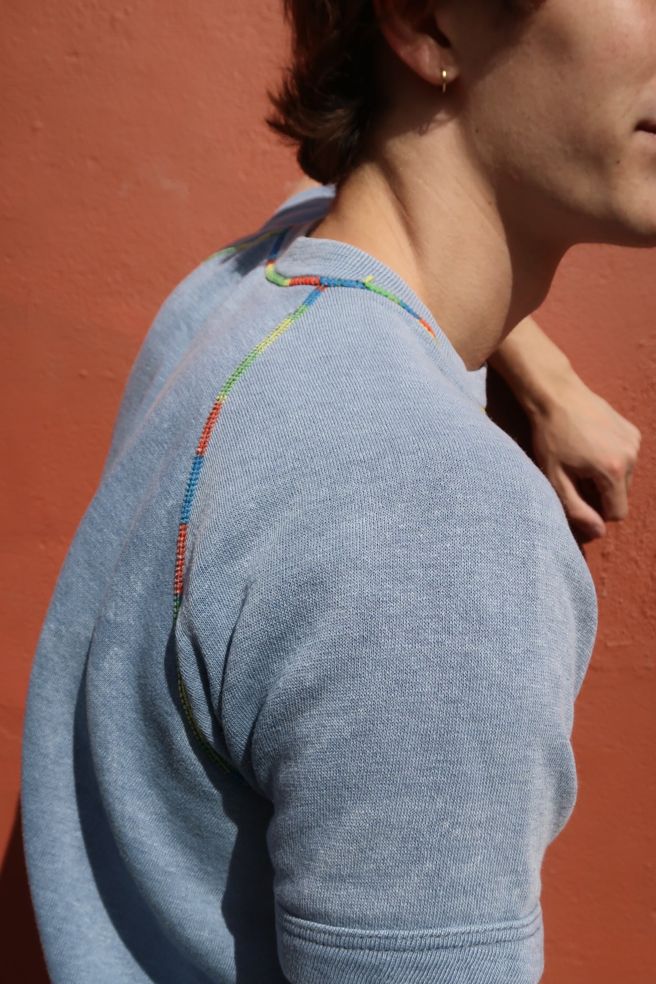 60S JCPENNY RAINBOW STITCH SWEAT