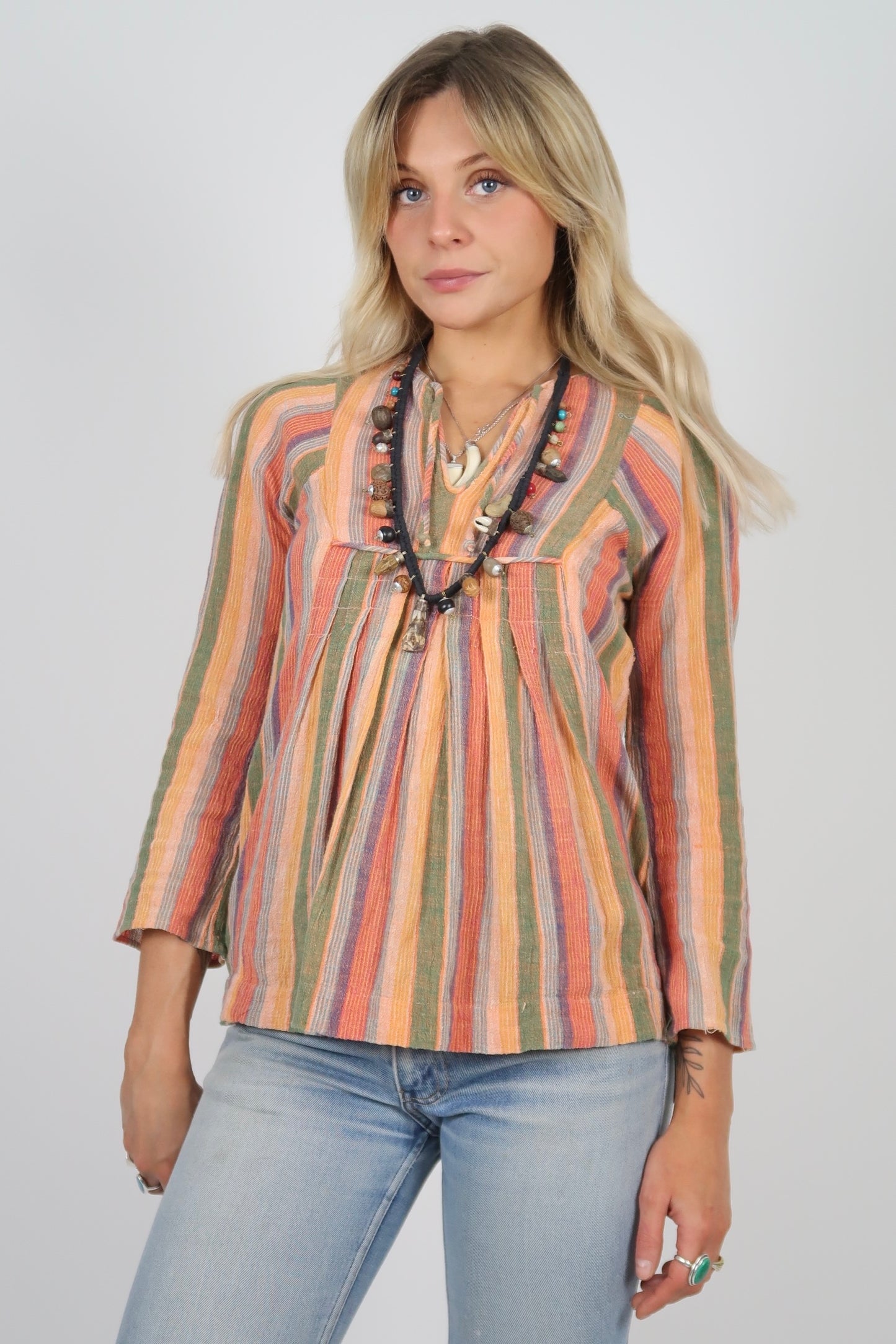 1970s cheesecloth top