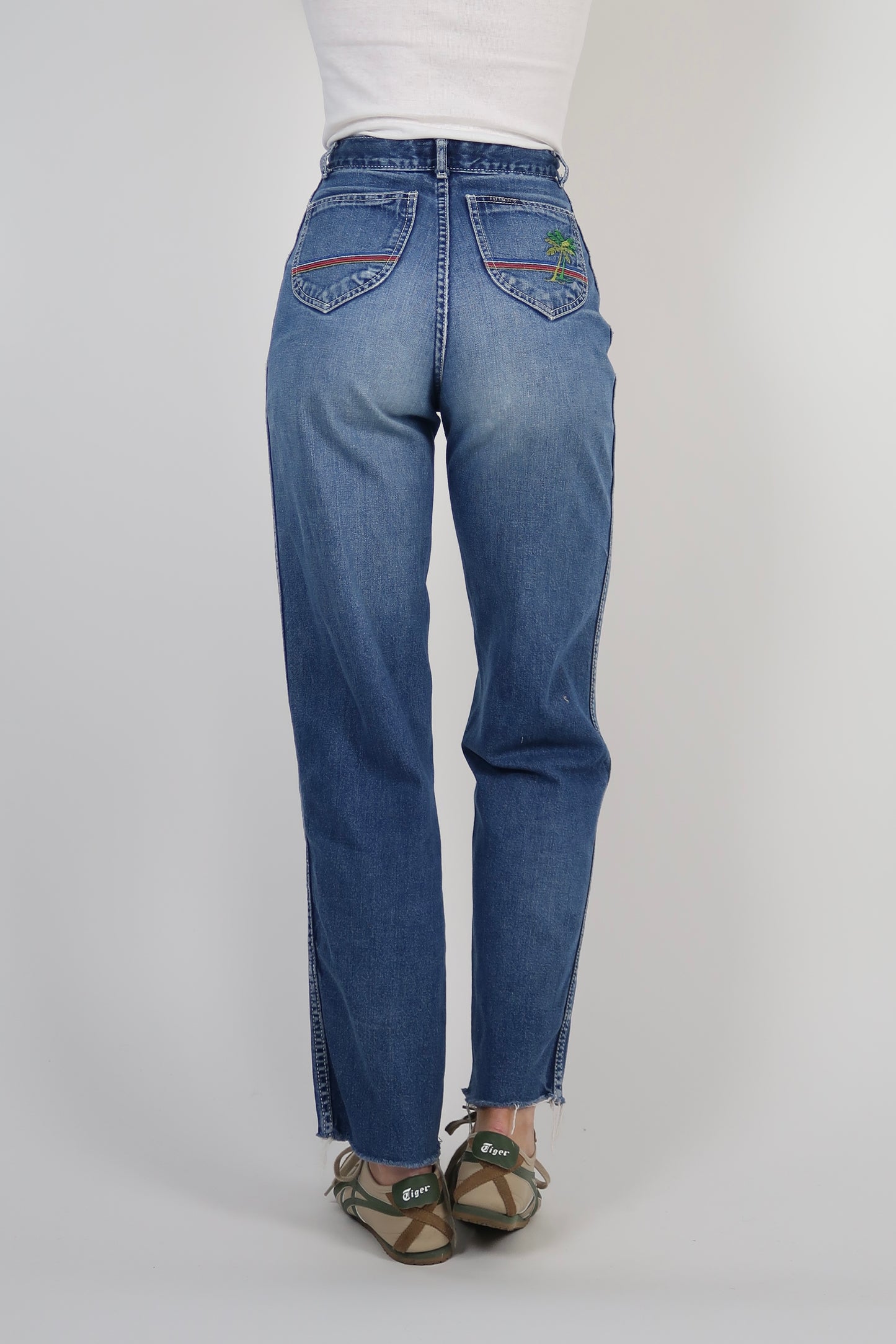 Late 1970s palm tree jeans