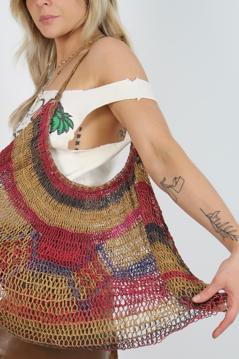 70s/80s straw bag