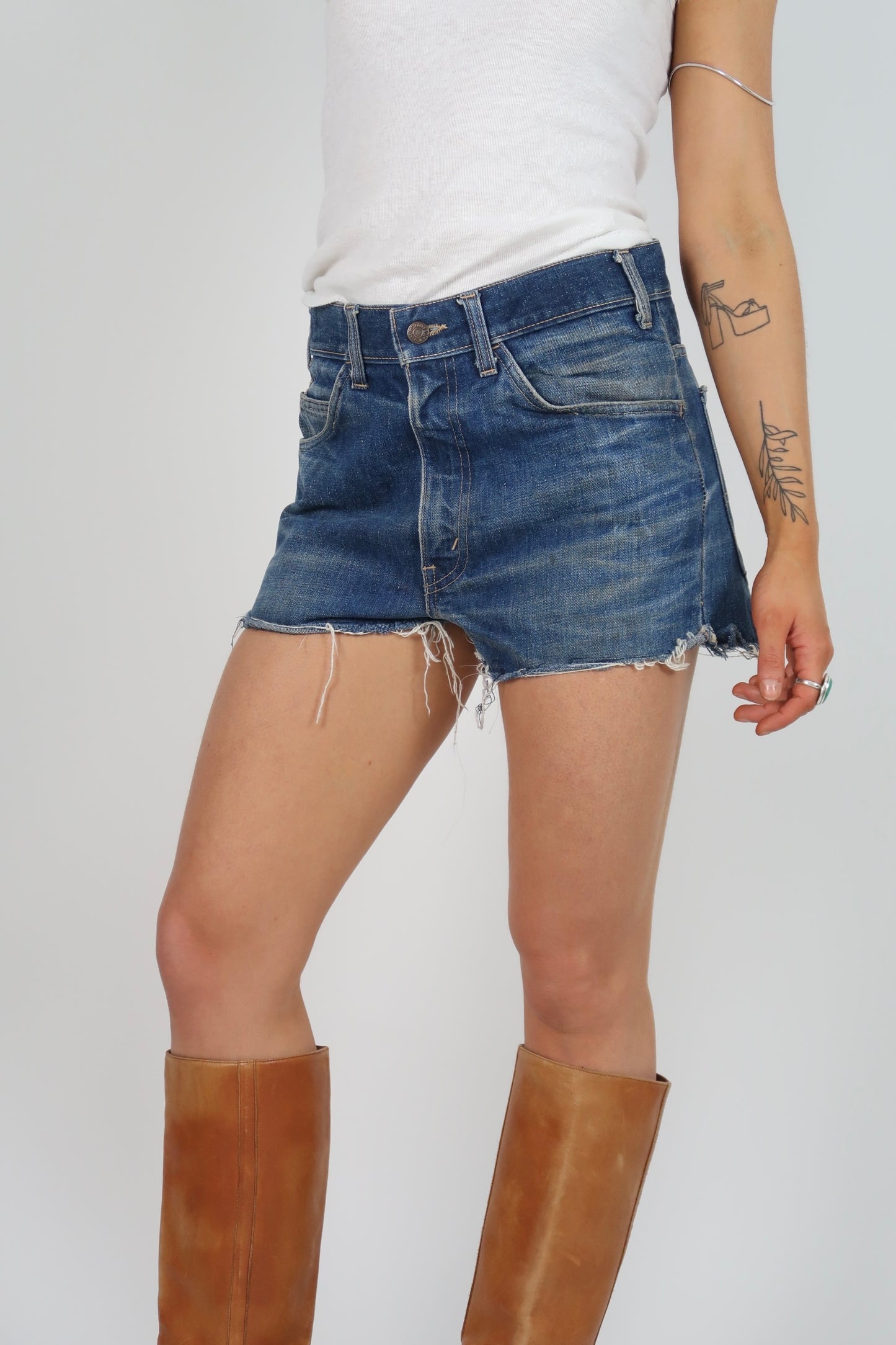 Pre 70s Big E Levi’s denim cut offs