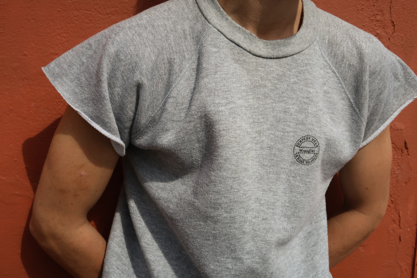 1980s wrangler cut off sweat