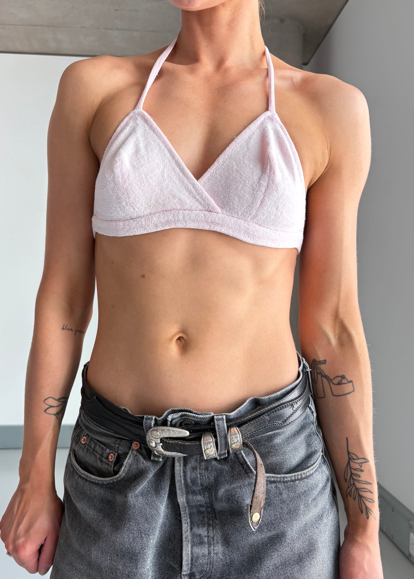 1970S TERRY CLOTH HALTER TOP