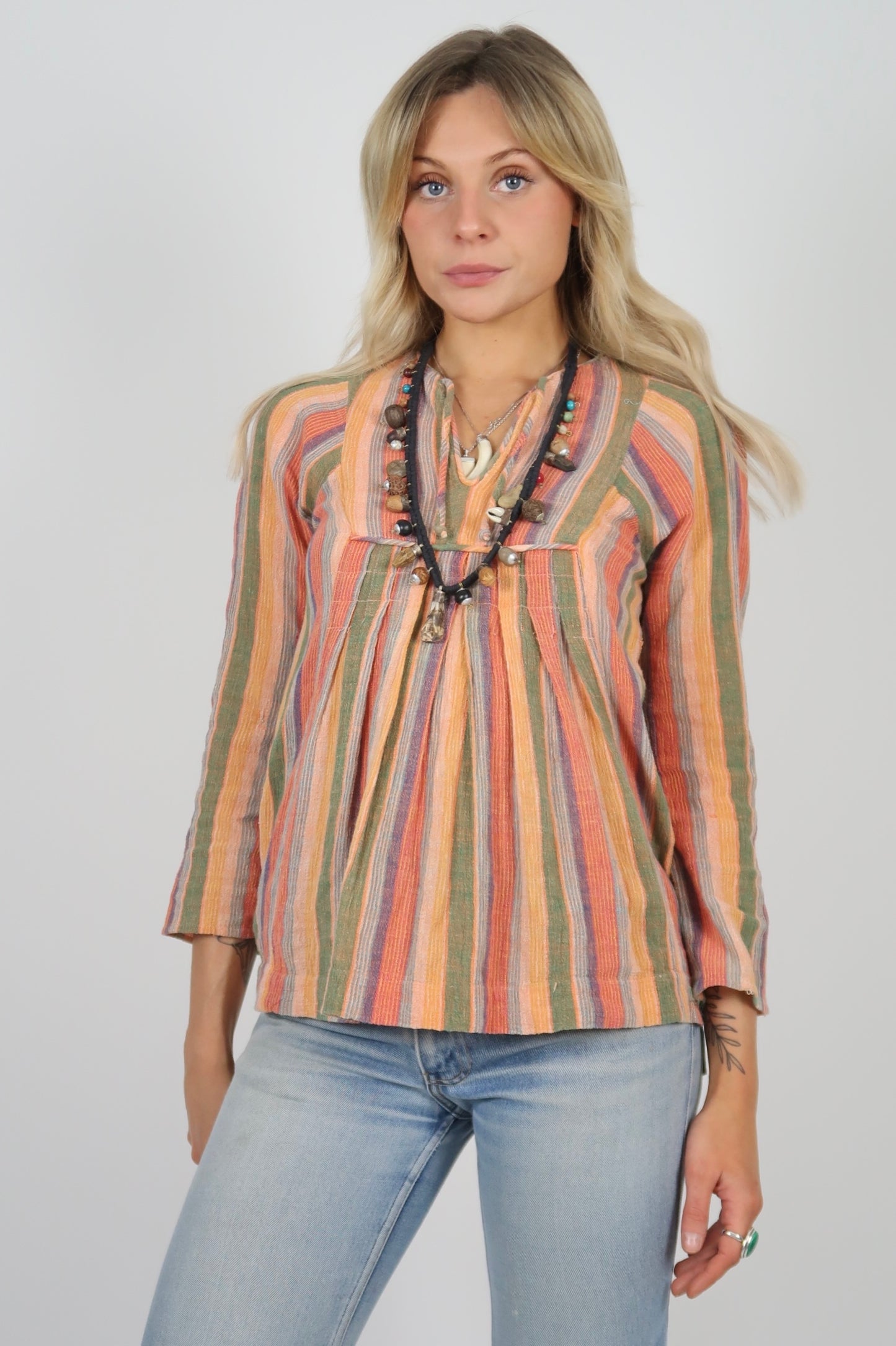 1970s cheesecloth top
