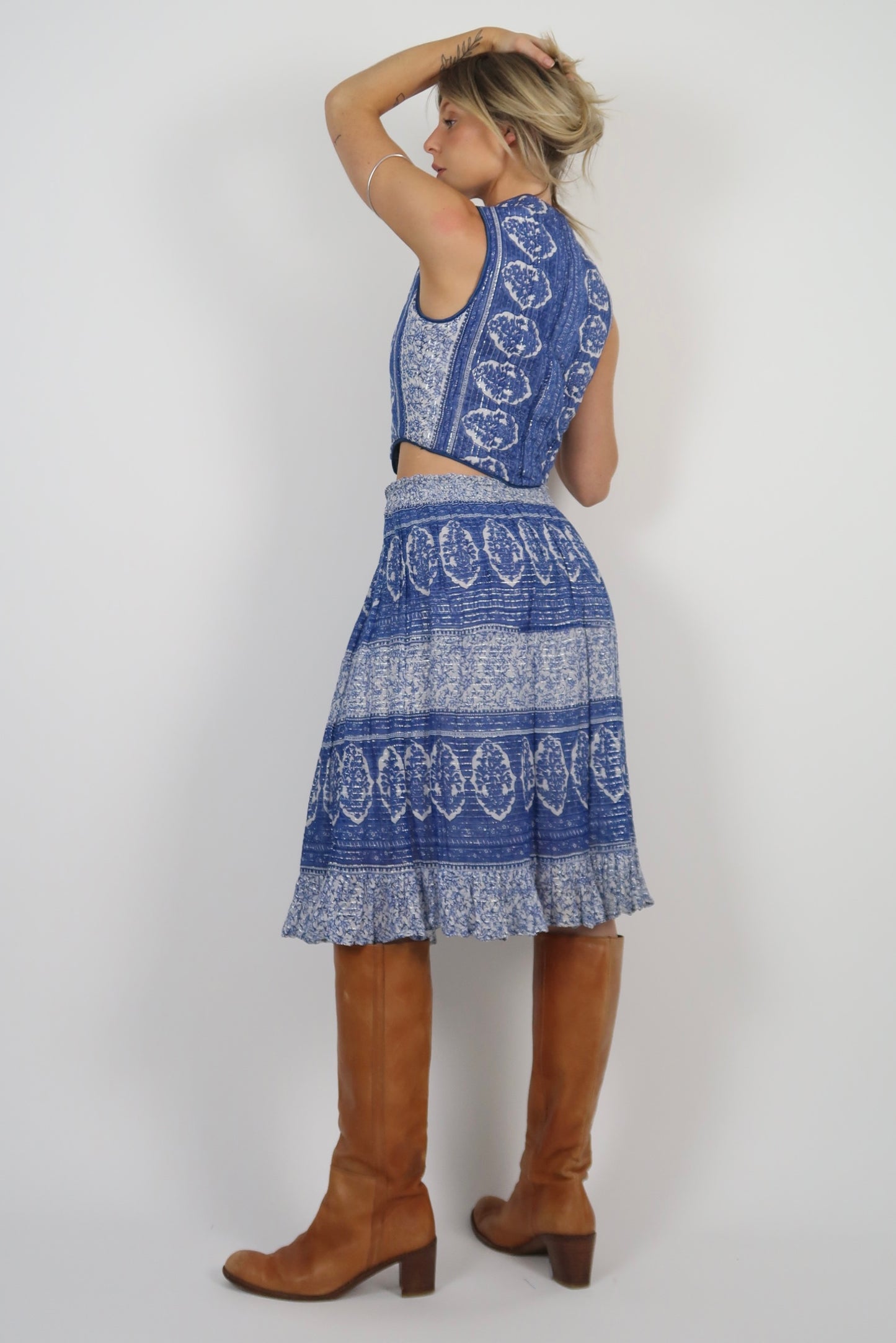 1970s waistcoat and skirt set