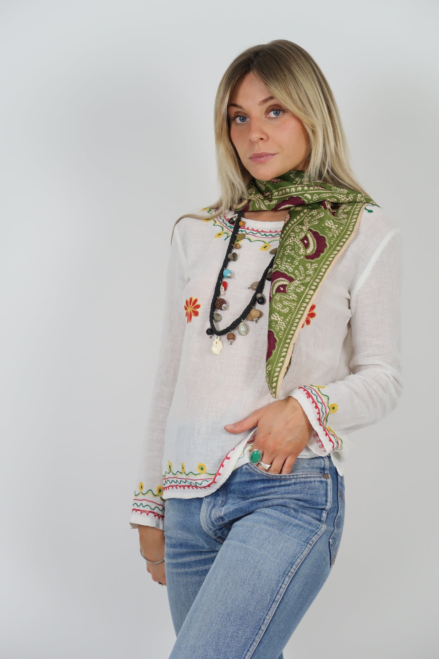 1960s silk scarf