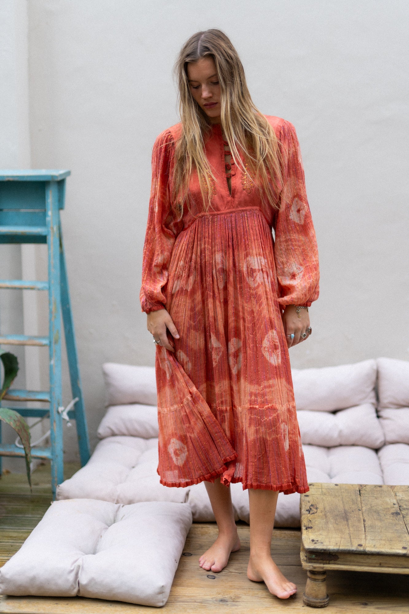 INDIAN LUREX PEACOCK DRESS