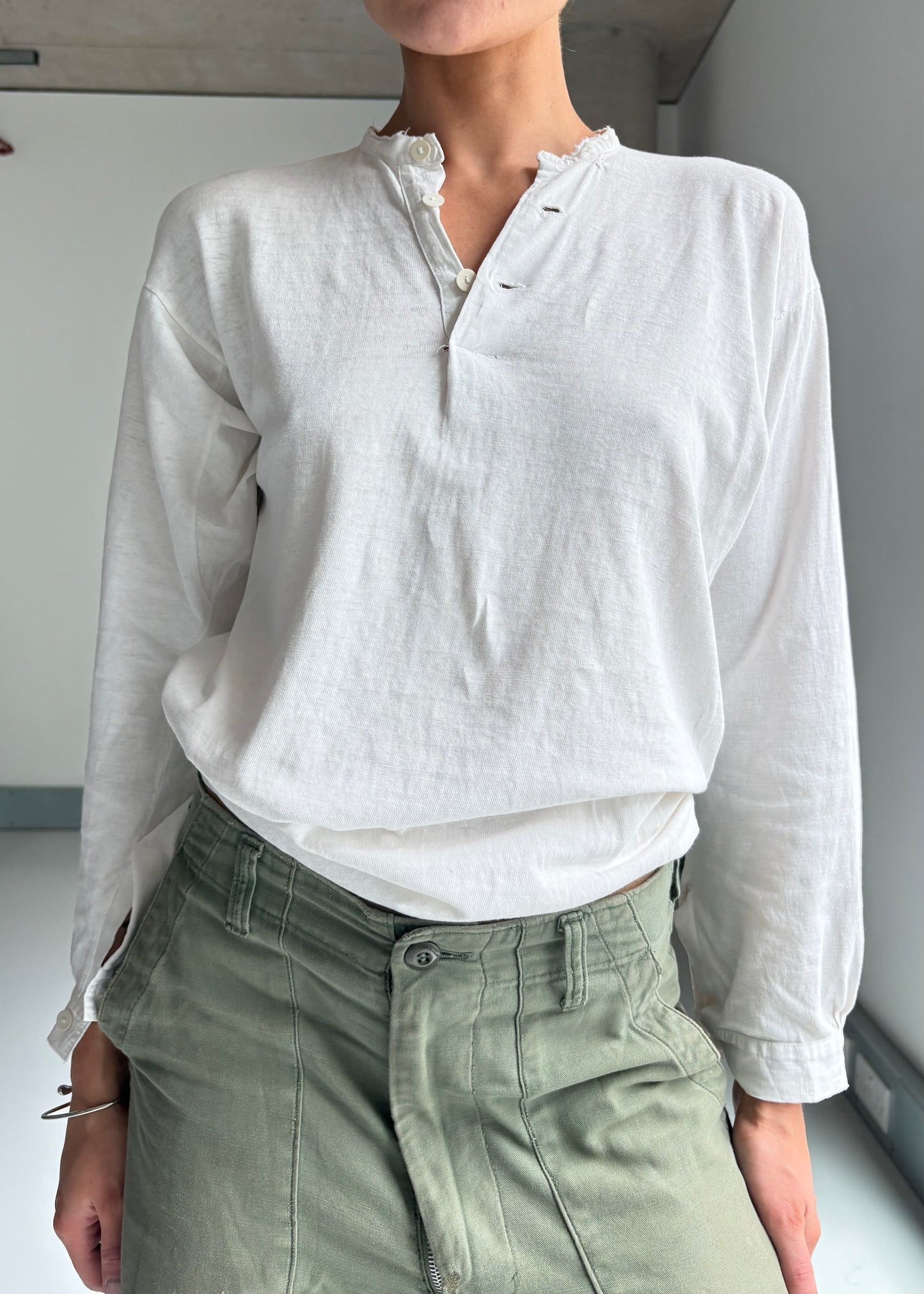 Soft cotton Henley
