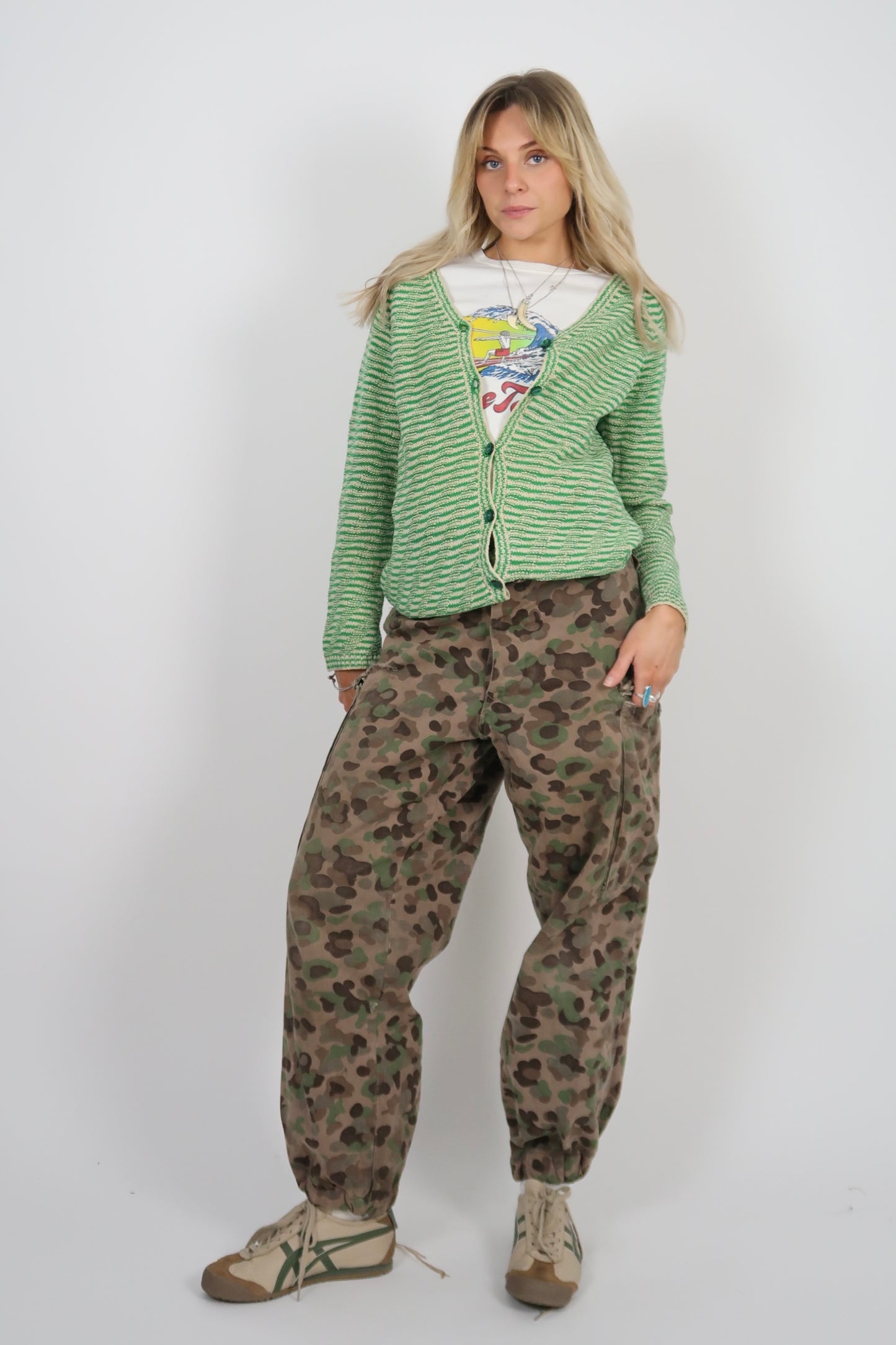 50s Green cardigan