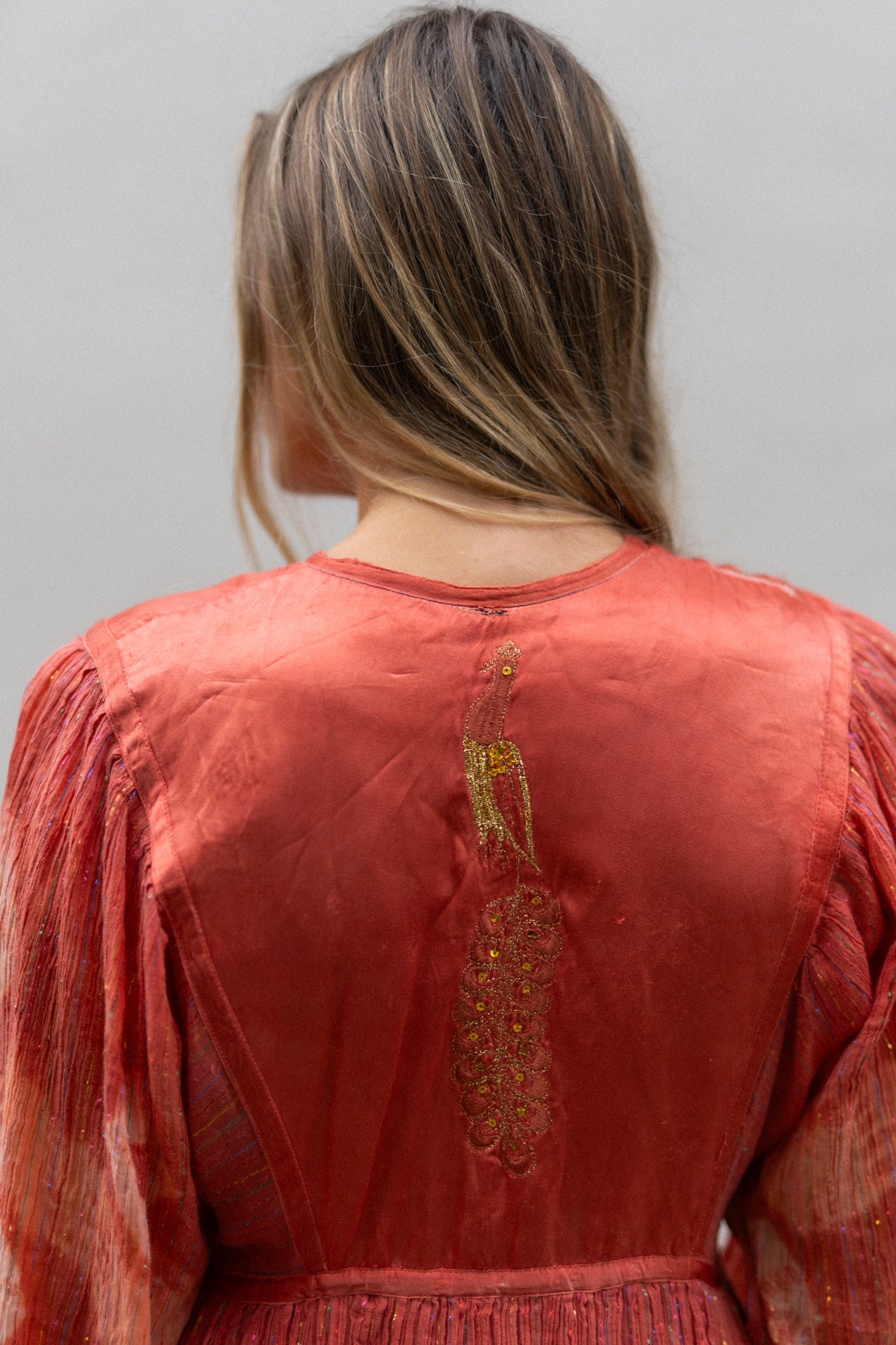 INDIAN LUREX PEACOCK DRESS
