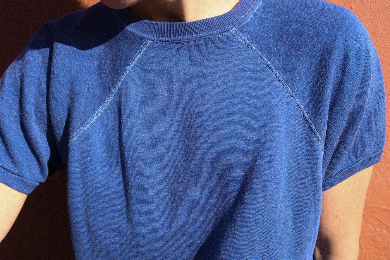 1960s blue sweatshirt