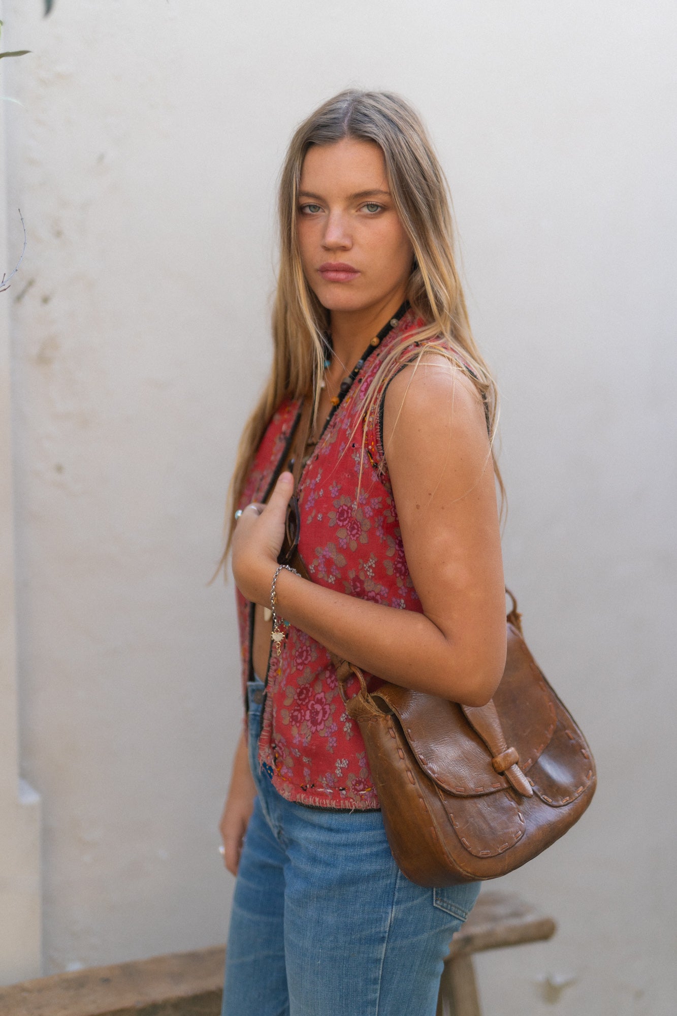 TAN LEATHER BAG