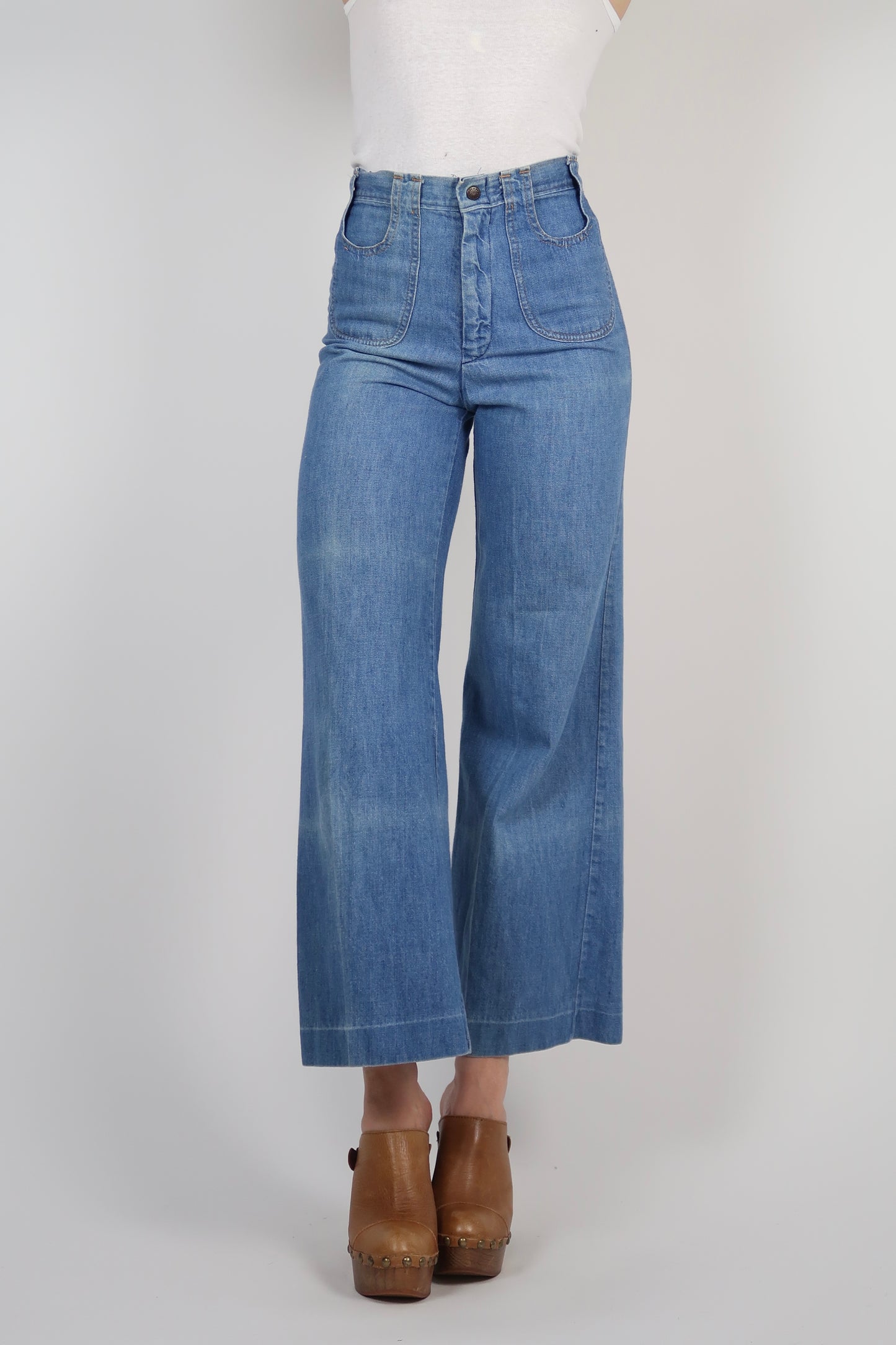 1970s cropped jeans