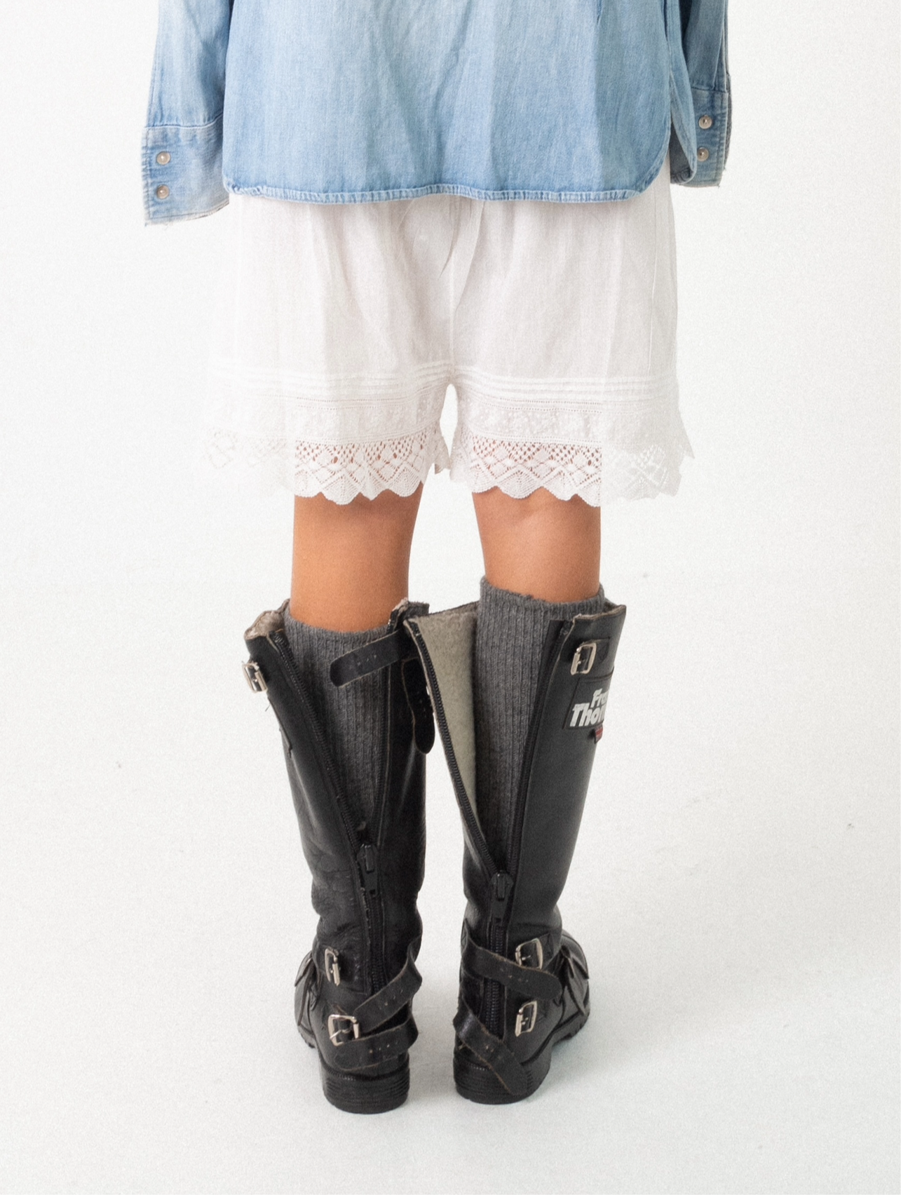 80S FRANK THOMAS MOTORBIKE BOOTS