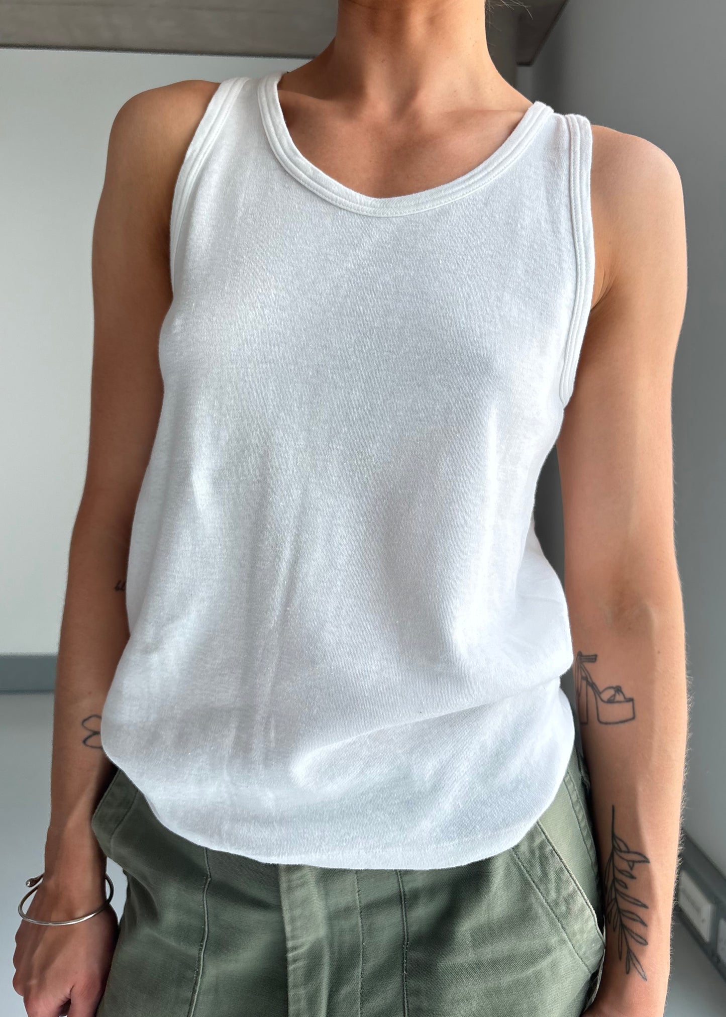 60s white vest