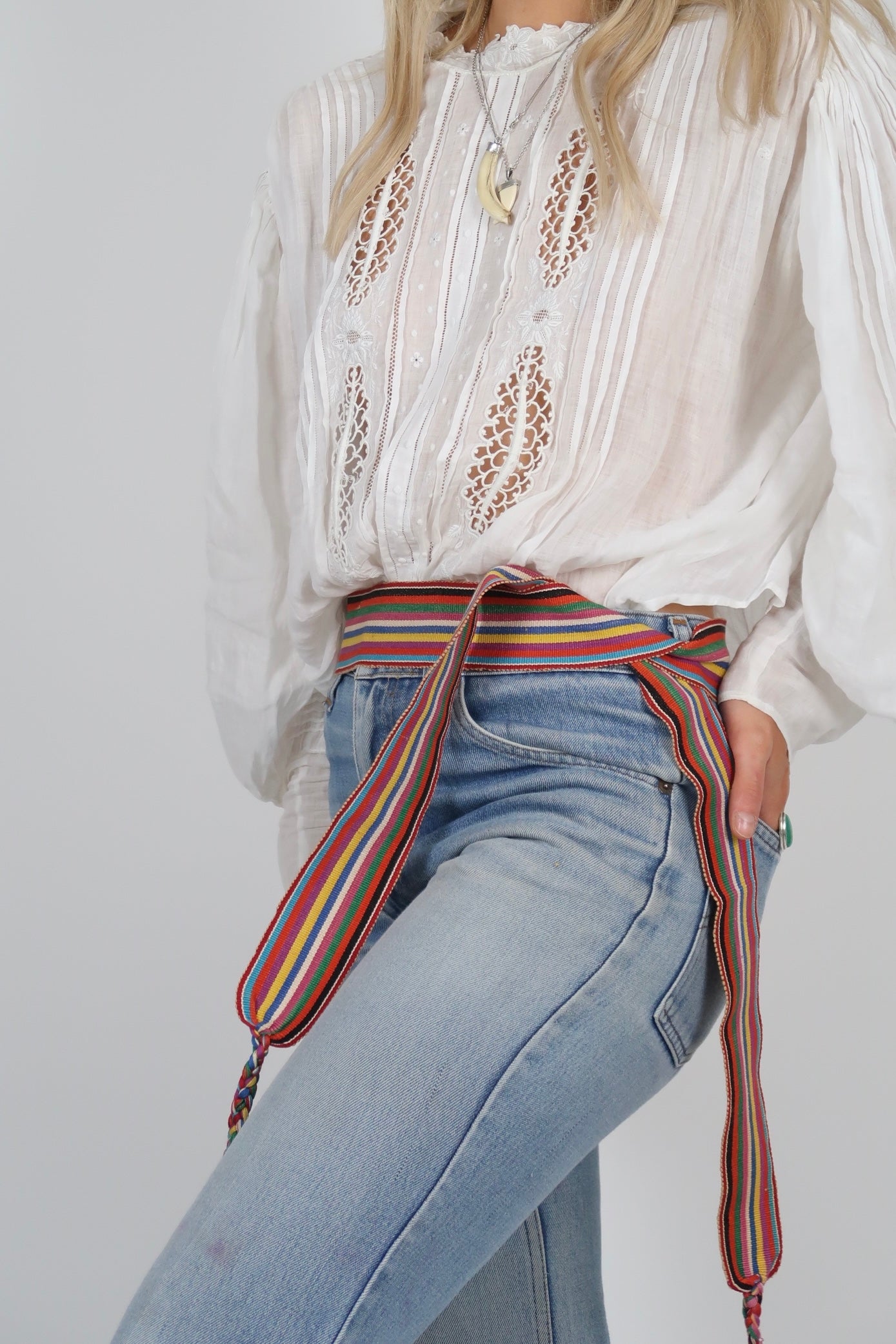 Rope strap belt