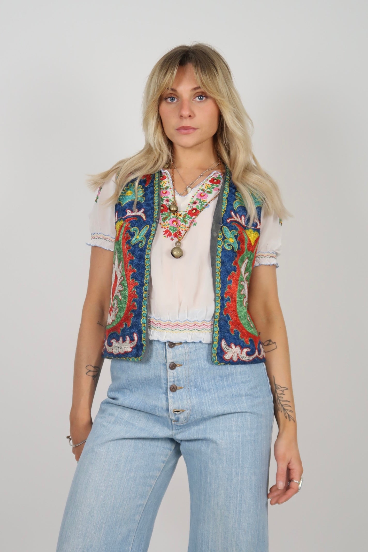 60s embroidered Afghan vest