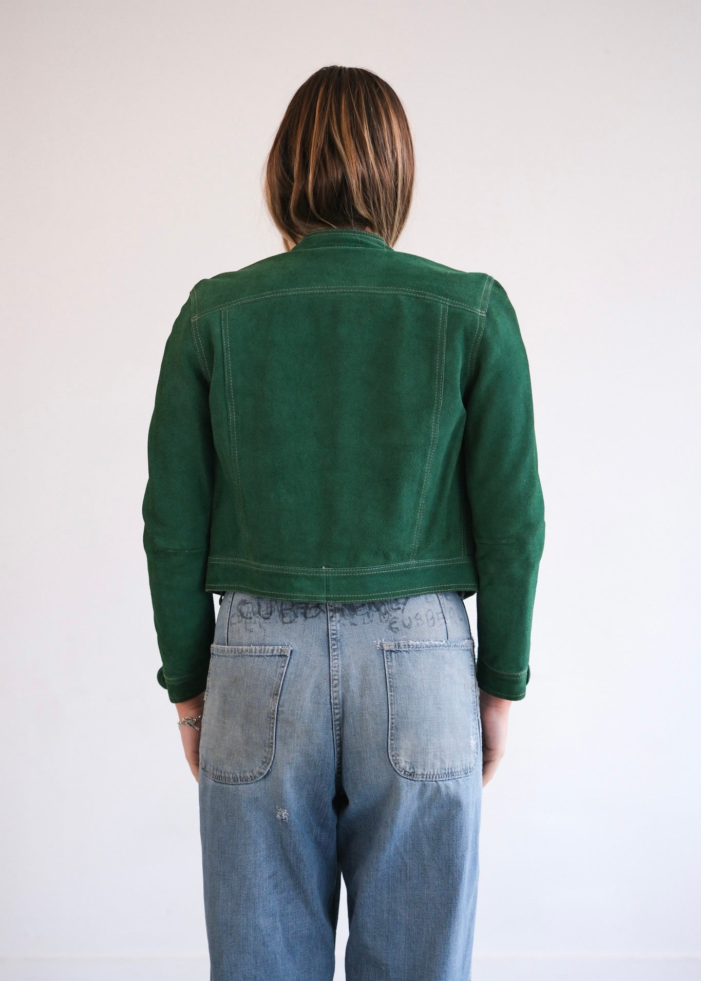 Swedish green suede jacket