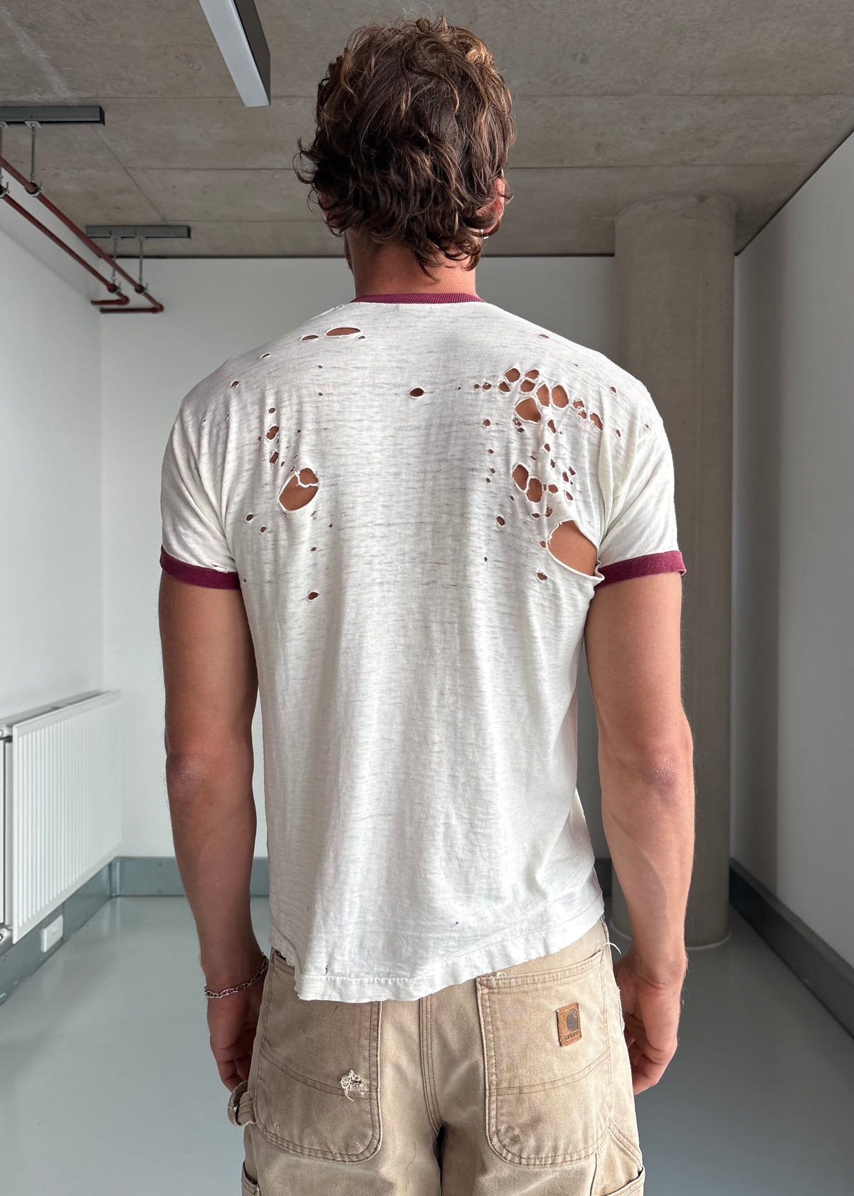 THRASHED 70S RINGER TEE