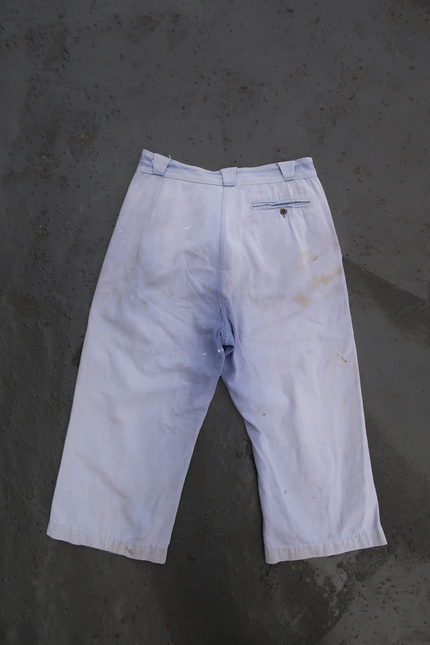 Cropped work wear pants