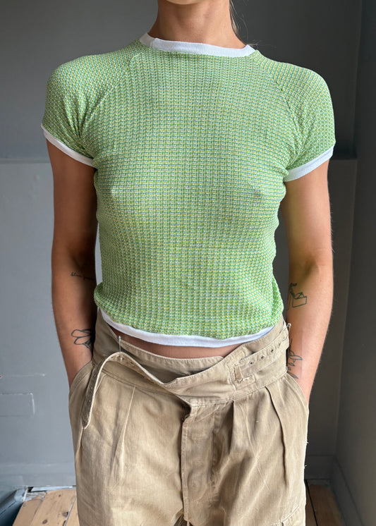 1960s fine knit ringer T-shirt