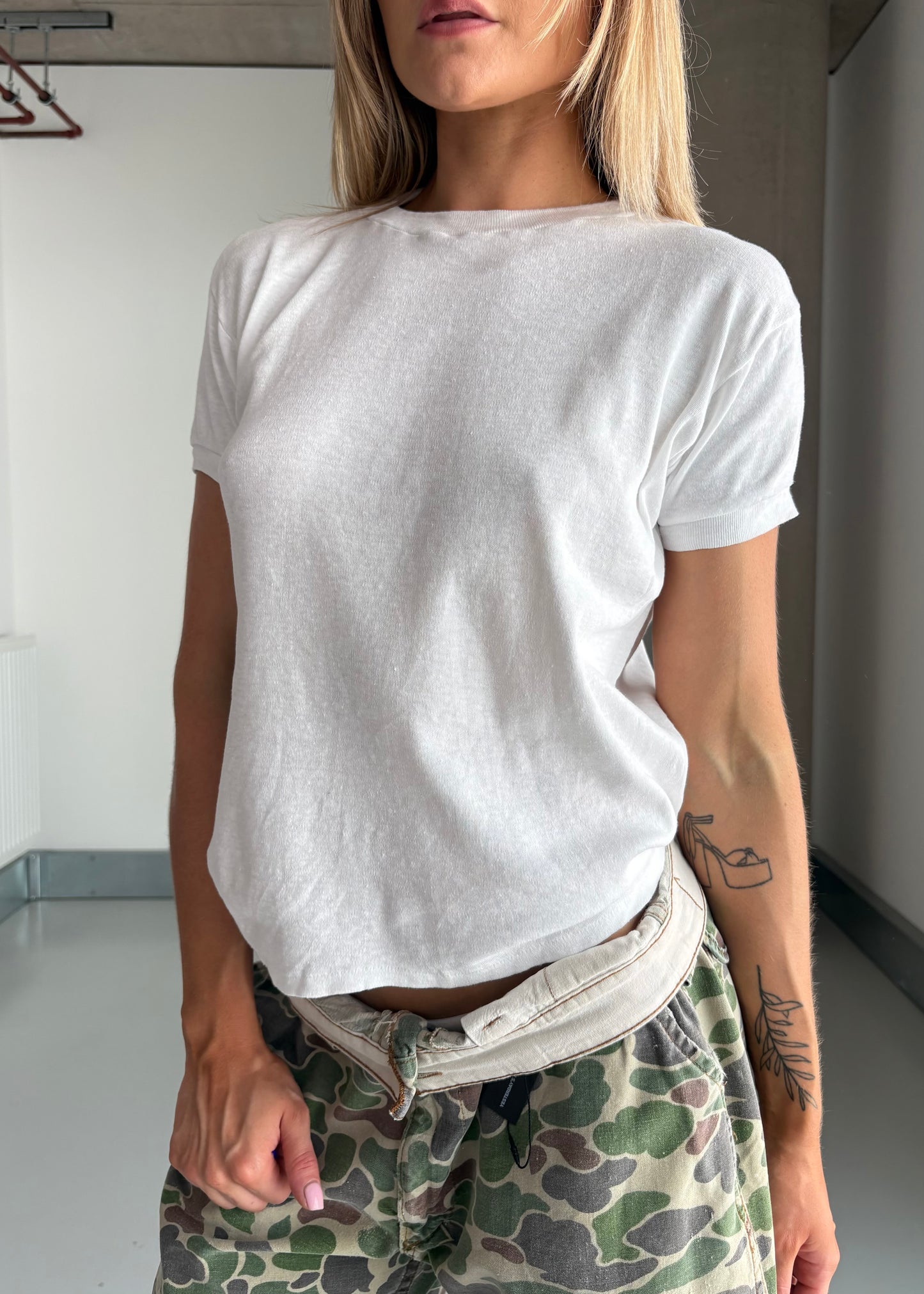 60s white tee