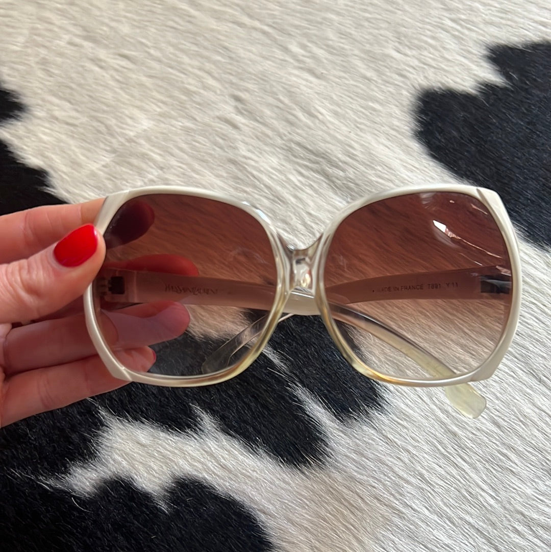 1970s YSL sunglasses with case