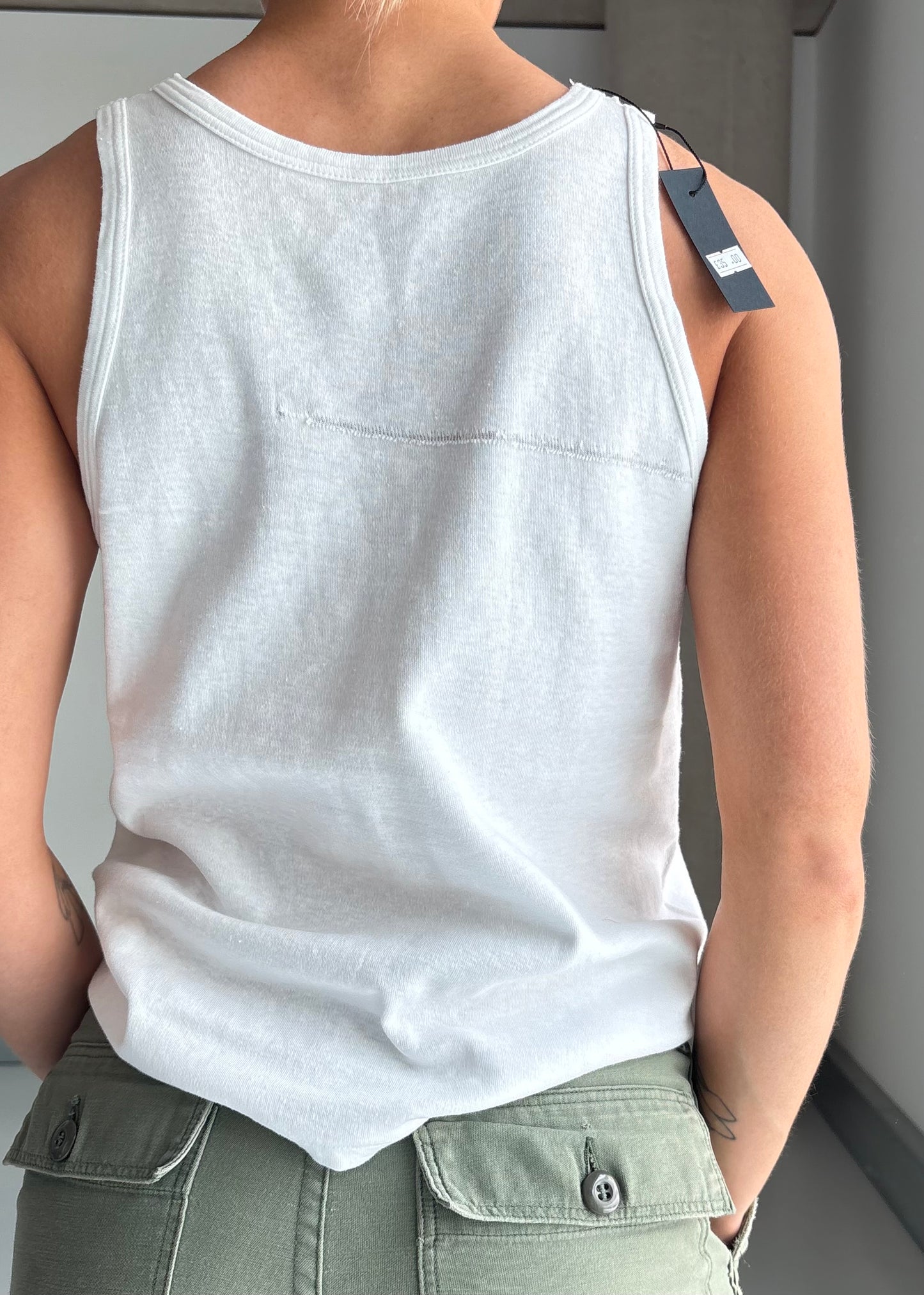 60s white vest