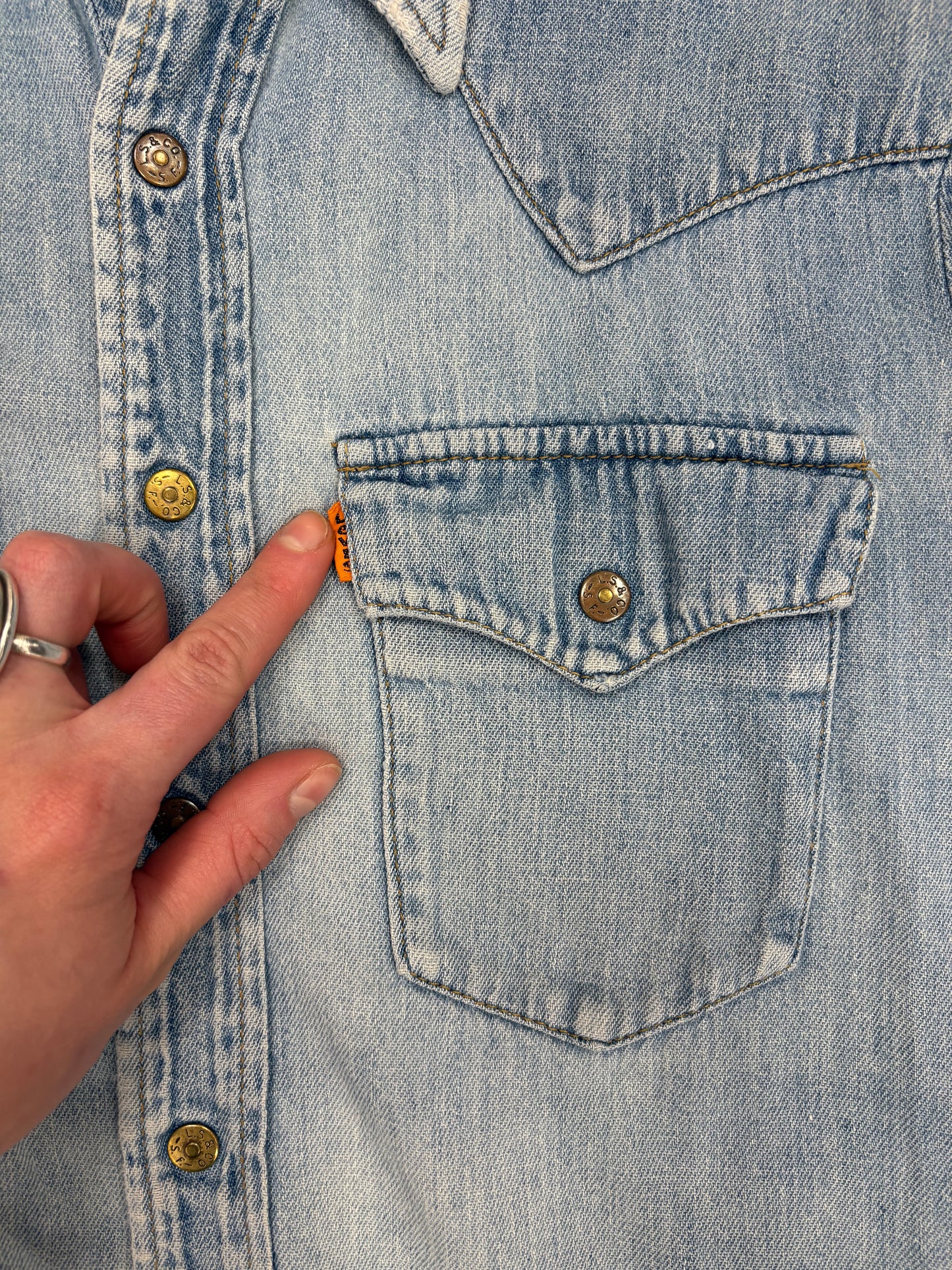1970s Levi’s orange tab shirt