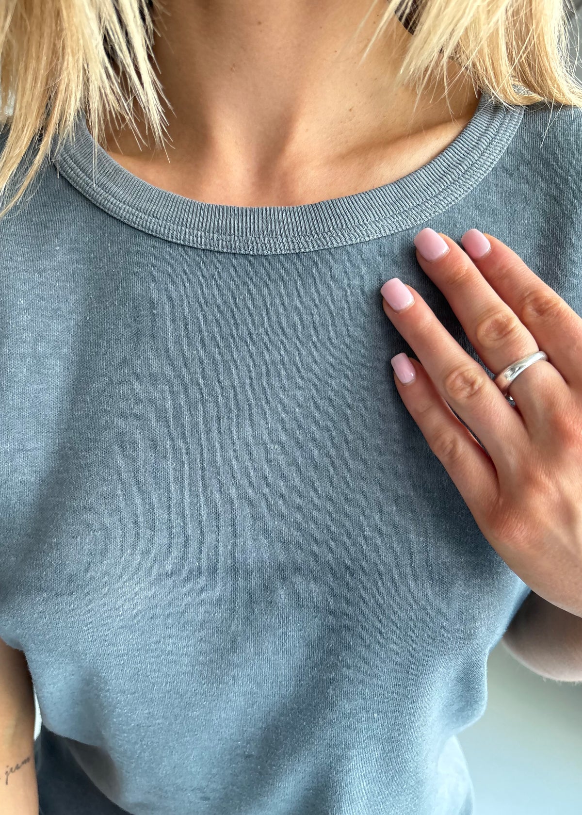 60s black washed ringer tee