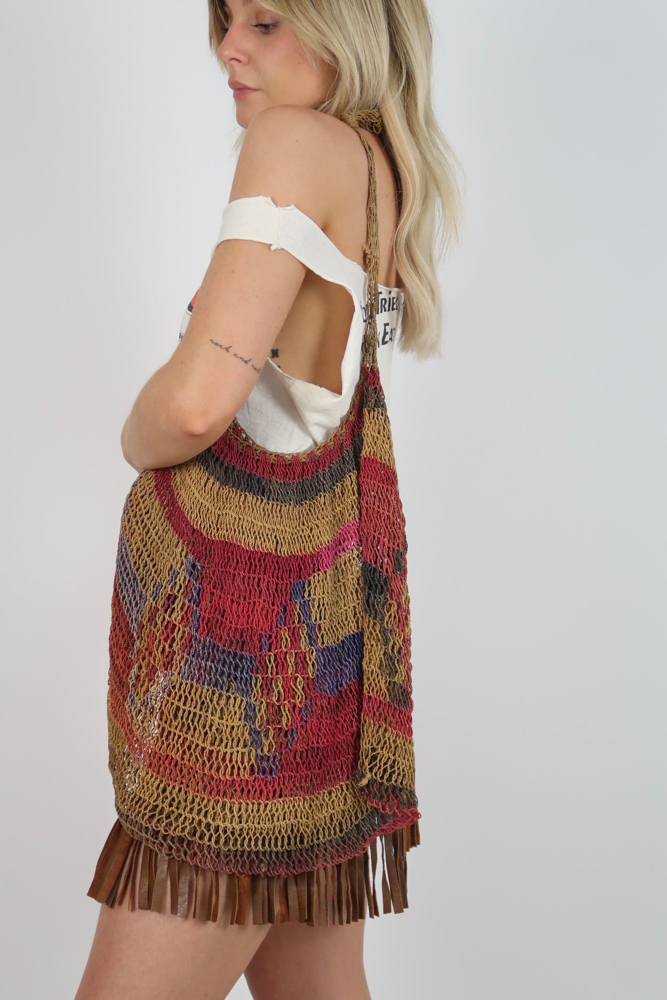 70s/80s straw bag