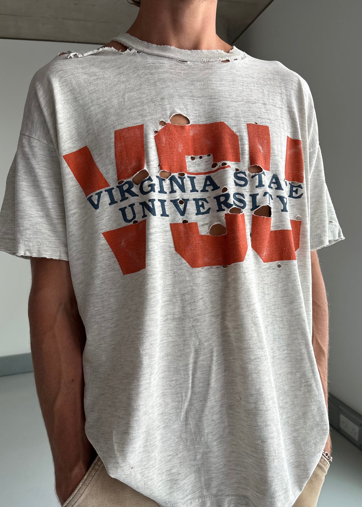 80S EARLY 90S VIRGINIA THRASHED TEE