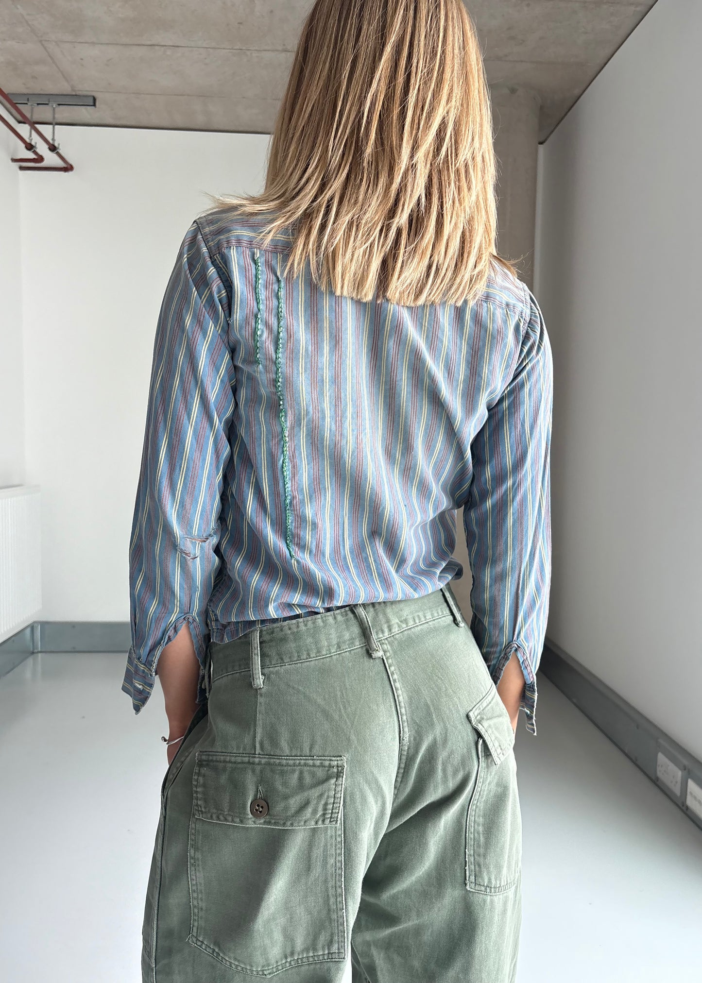 50S THRASHED STRIPE SHIRT