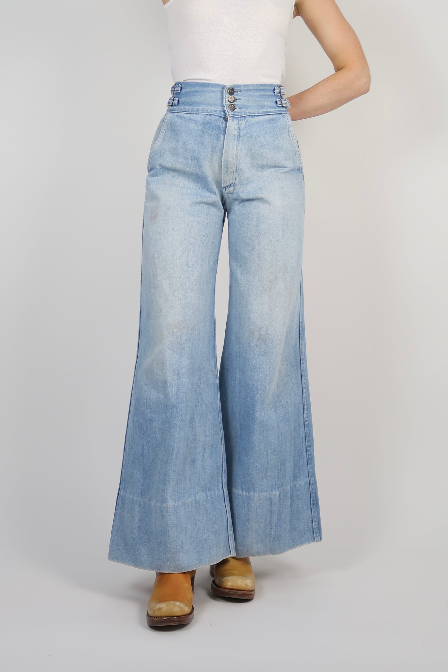 1970s Brutus buckle side jeans