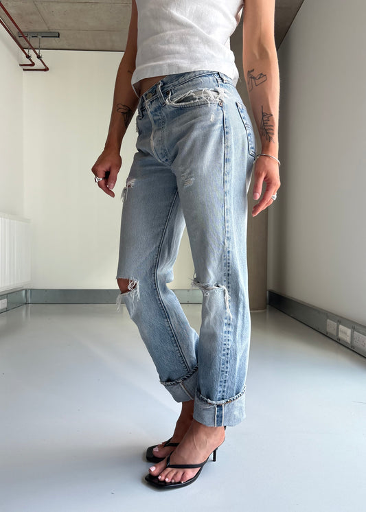 80S DISTRESSSED SELVEDGE LEVIS