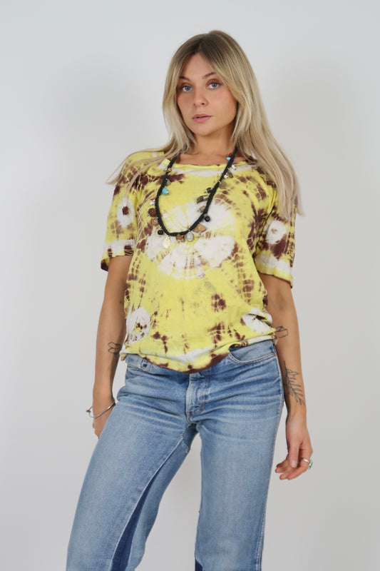 1970s tie dye cotton tshirt