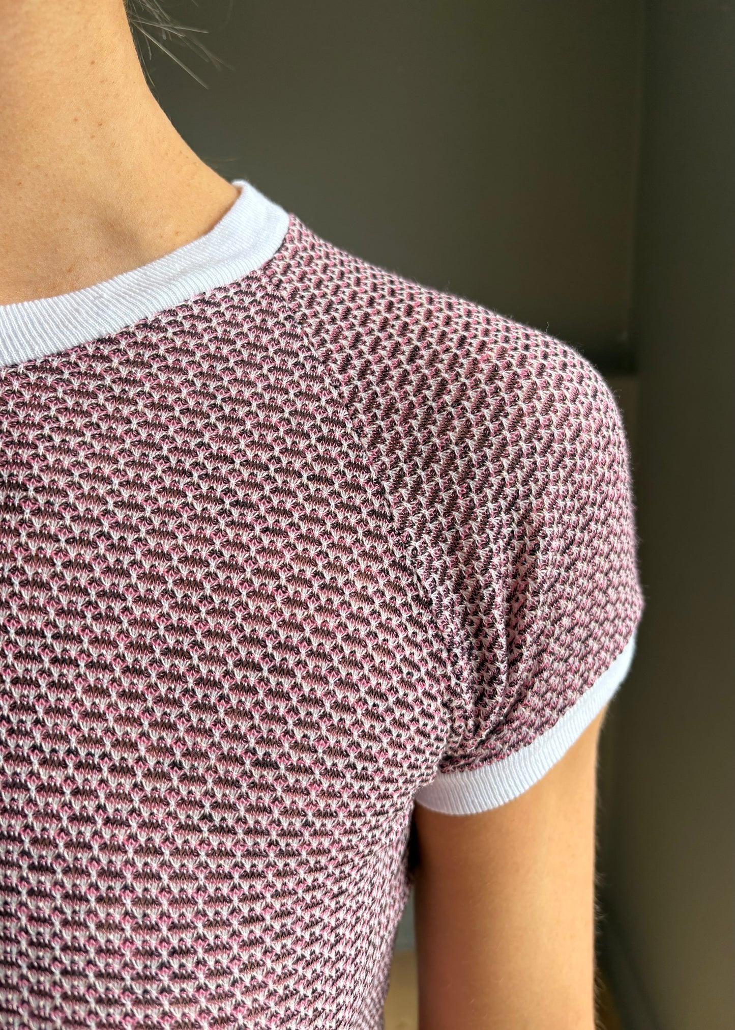 1960s fine knit ringer tee