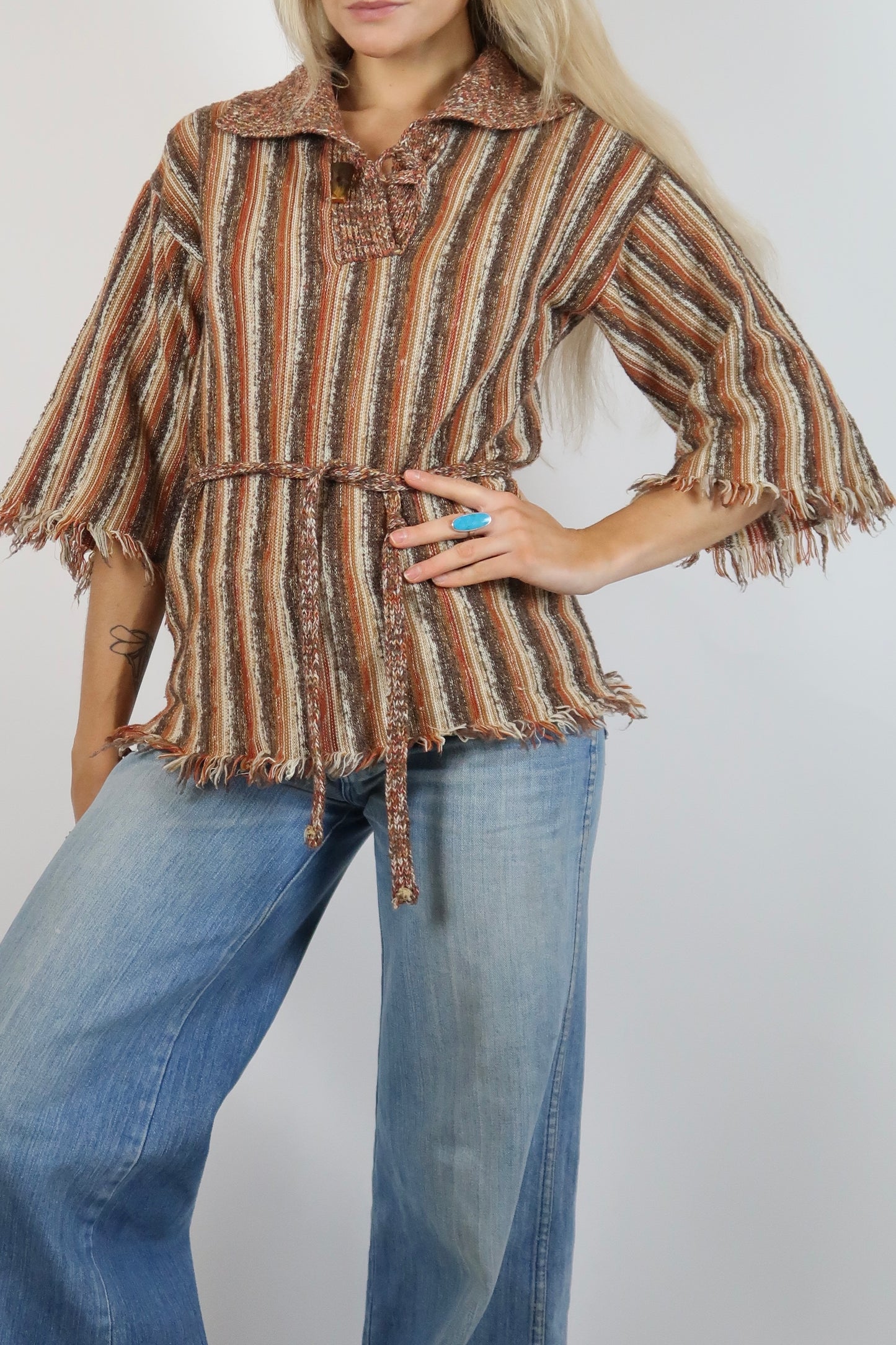 1970s bell sleeve knit