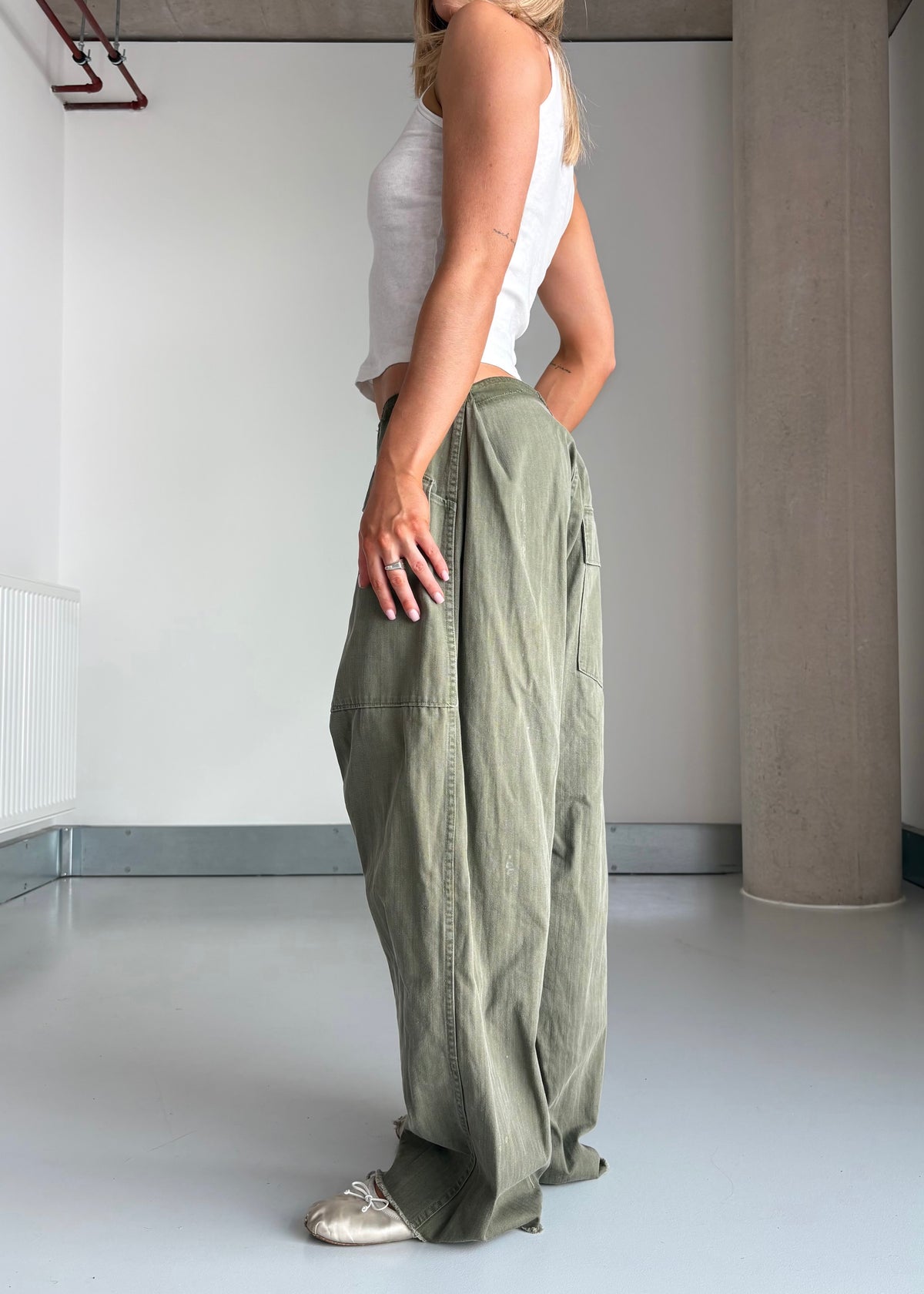 1940S HERRINGBONE PANTS