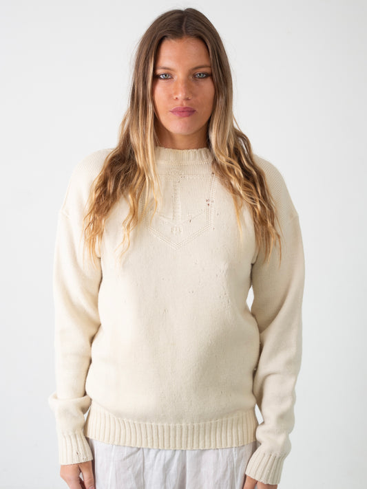 1960s WOOL ANCHOR KNIT