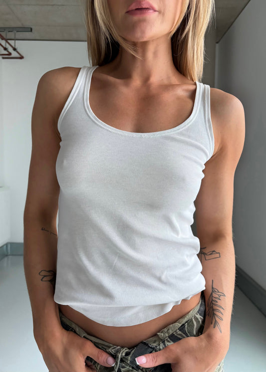1950S COMBED COTTON VEST