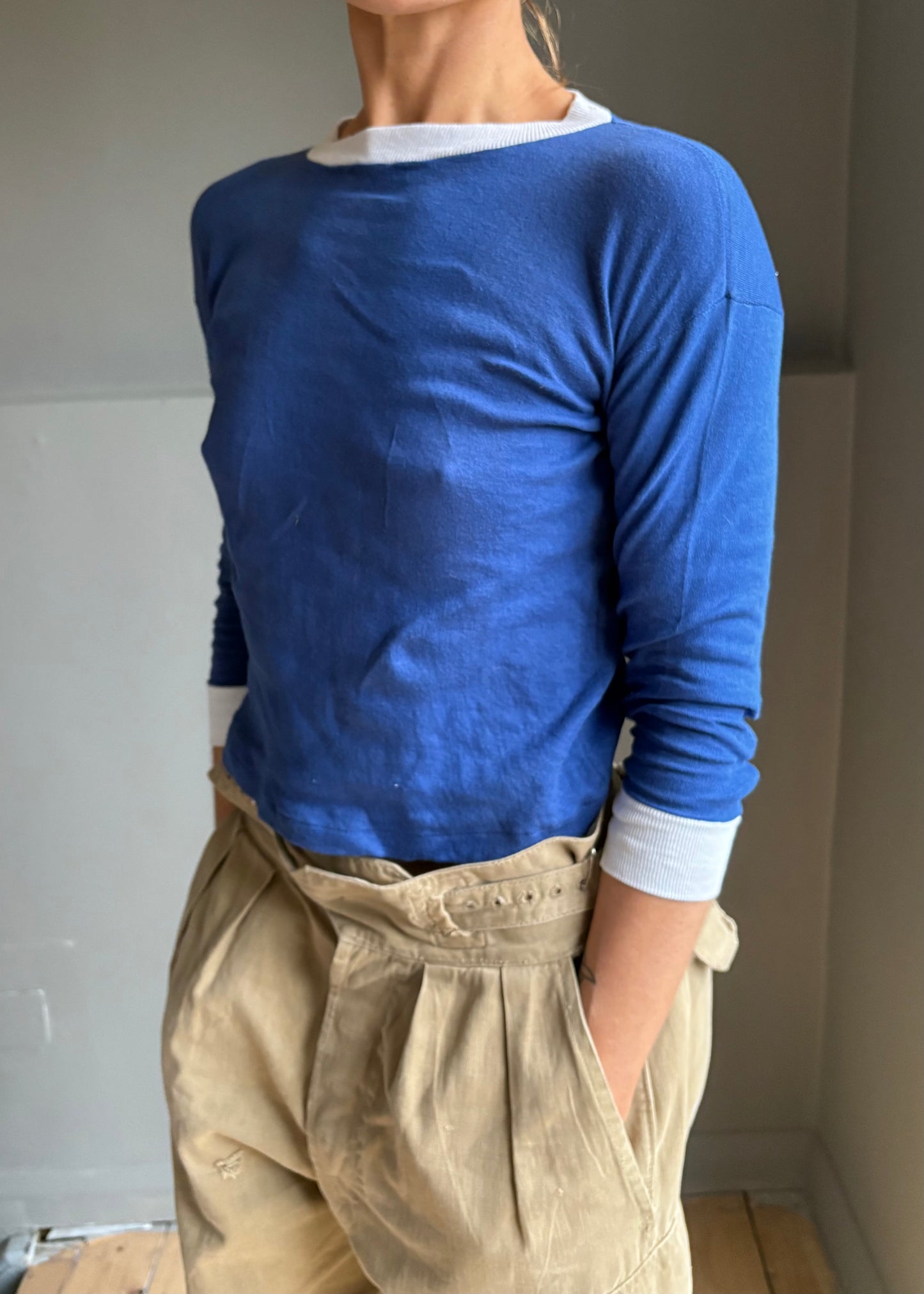 1960s cotton ringer tee