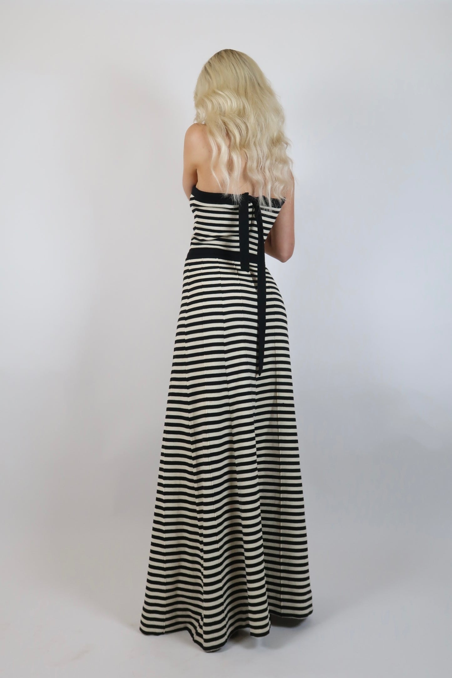 1970s Italian stripe knit dress