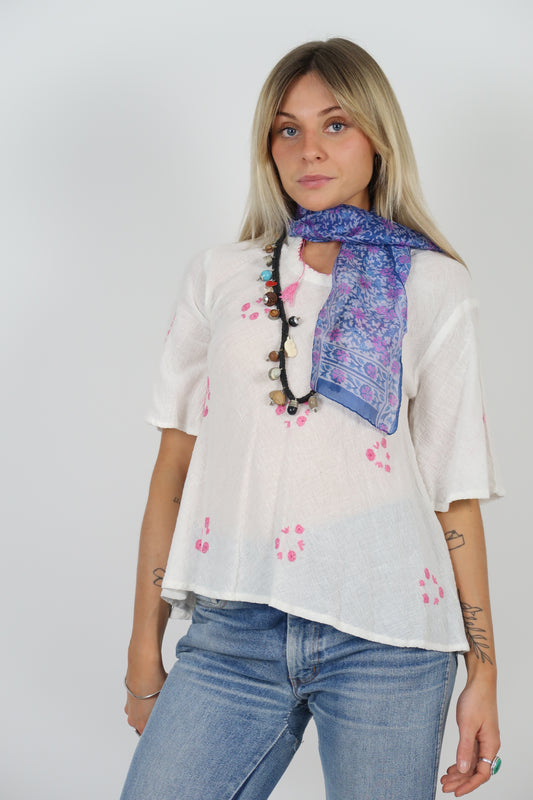 1970s silk blend scarf